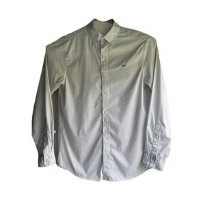 Vineyard Vines Classic Fit Long Sleeve Performance Shirt W/Whale Logo Size Small